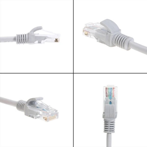 Kabel Ethernet haute vitesse router ordinateur kabel med anslutning RJ-45 Internet réseau Patch rette 98ft för PC router ordinateur 2m