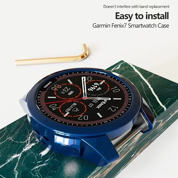 TPU Skyddsfodral för Garmin Fenix 7 7S 7X Smartklocka Klar Färgglad Mjukt Skydd Epix Pro 51mm 47mm 42mm Skal Gun Garmin fenix 7S