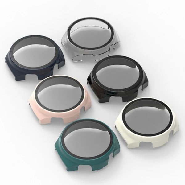 PC Fodral+9D Glas För Huawei Watch 4 Pro Fulltäckande Skärmskydd Hårt Skal För Huawei Watch 4Pro klocka 4 Fodral Tillbehör White For Watch 4Pro