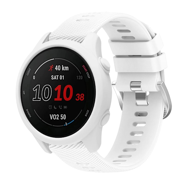 Mjukt silikonskyddsfodral för Garmin Forerunner 255 265 skyddsskal ram stötfångarskydd Wine Red Forerunner 255 265