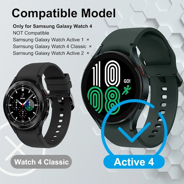 2 st Klockskydd för Samsung Galaxy Watch 4 40mm 44mm 42mm 46mm 45mm, PC Matt Fodral Allround Skyddande Stötfångarskal för Watch5/5Pro Red Galaxy Watch 4 44mm