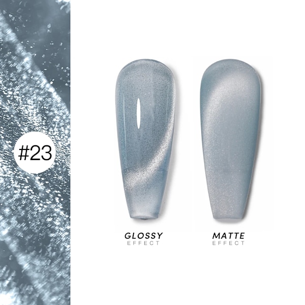AS 15ml Magnetisk Katt Gel Nagellack Cat Eye Glitter Effekt Semi Permanent 36 Färger Soak Off UV Gel Lack Manikyr Nagelkonst YRM 23