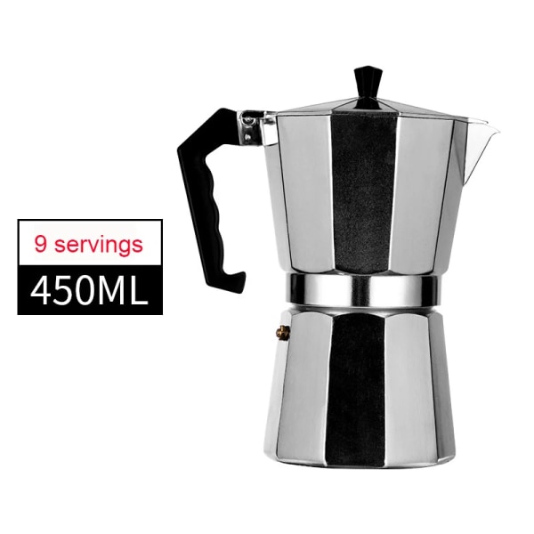 Cafetière Espresso Italienne, Filtre Latte, Cafetière, Maison et Restaurant, 50ml, 300 ml, 450ml