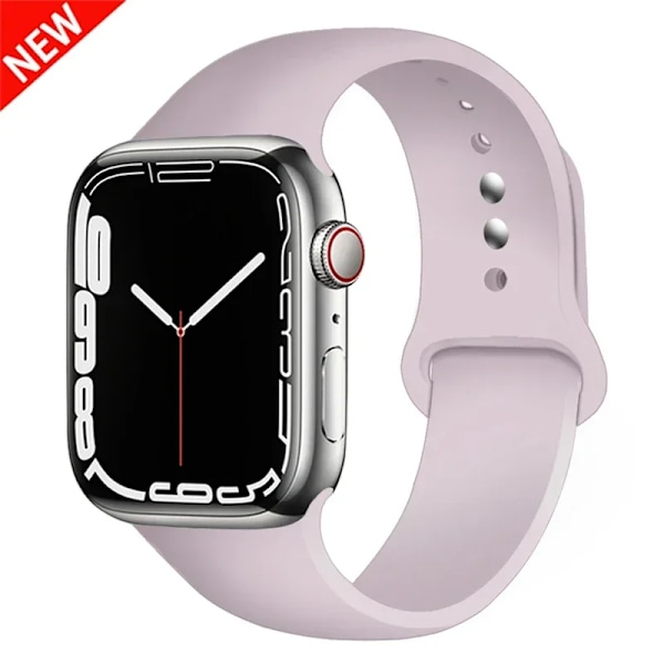 Silikonarmband för Apple Watch-remmar 49mm 40mm 44 mm 45mm 46mm 42mm 41mm 38mm sportarmband iWatch serie 10 9 8 3 SE ultra 2 66 new pink sand 42 44 45 49-46mm M-L