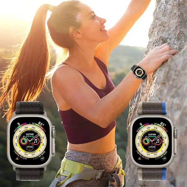 Trail Loop Rem För Apple Klocka Ultra 2 Band 49Mm 44Mm 45Mm 40Mm 41Mm 38Mm 42Mm 45 44 Mm Armband Iwatch-Serien 8 9 7 6 5 3 Se. B 42mm 44mm 45mm 49mm