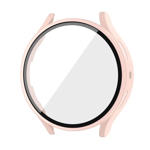 Skyddsfodral+Härdat Glas för Samsung Galaxy Watch 7 6 5 4 40MM 44MM Skärmskydd för Samsung Watch 7 6 5 4 Fodral Pink for Watch 5 40mm