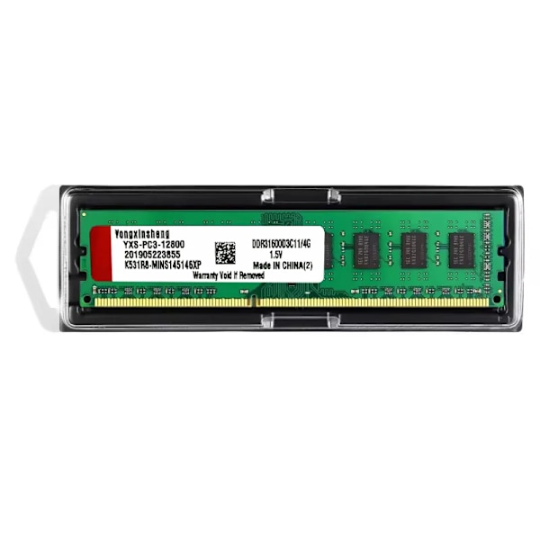 Yongxinsheng 4GB 8GB 16GB DDR3 RAM DDR3 1333 1600MHz skrivbordsminne PC3-12800 Non-ECC 1.5V 204Pin DIMM obuffrad 1X4G1600-PC3-ALL