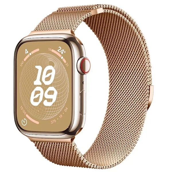 Magnetiskt armband för Apple Watch Band 9 8 7 41 45mm Ultra 2 49mm Herr Dam Metall Andningsbart för IWatch 6 5 4SE 44 40 42mm Bälte Rose Gold For 38mm 40mm 41mm