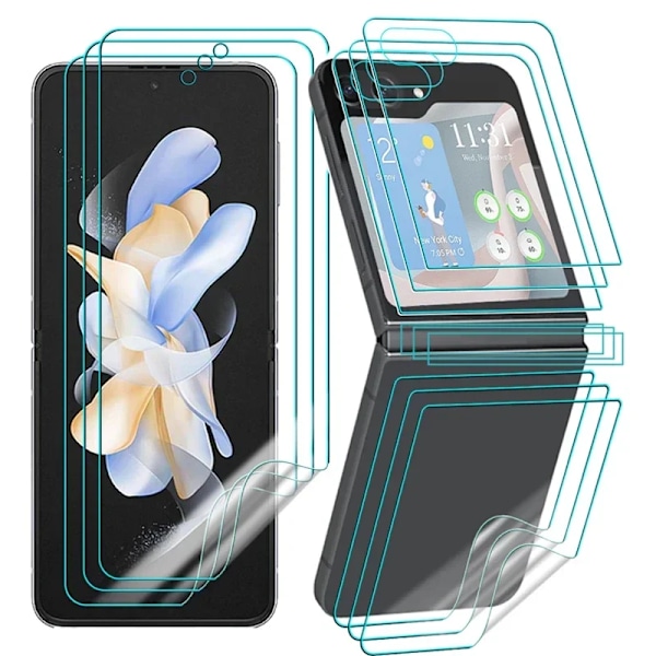 Flip5 Hydrogel Film För Samsung Galaxy Z Flip 5 5G Mjuk HD Full Täckning Gångjärnsskydd Repskydd Skärmskydd För ZFlip5 12in1 Set For ZFlip 5