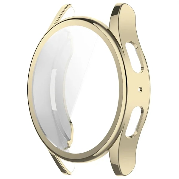 Silikon TPU Fodral Glas För Samsung Galaxy Watch 7 40mm 44mm Fulltäckande Skärmskydd Skal för Watch6 5 4 44mm 40mm Gold Galaxy Watch 4 40MM