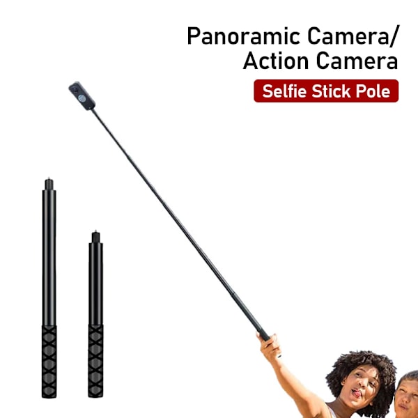 Osynlig förlängd selfiestick i kolfiber för Insta360 X3 GO3 Action 4-tillbehör för DJI GoPro 13 12 9 Selfiestick Mini selfie stick