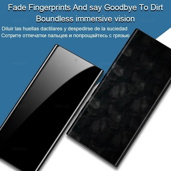2 st Anti-Spion Hydrogel Film Skärmskydd För Samsung Galaxy S9 S10 S20 FE S21 Plus S22 S23 24 Ultra Note 10 20 Sekretessfilm Note 10 Plus Anti Peeping