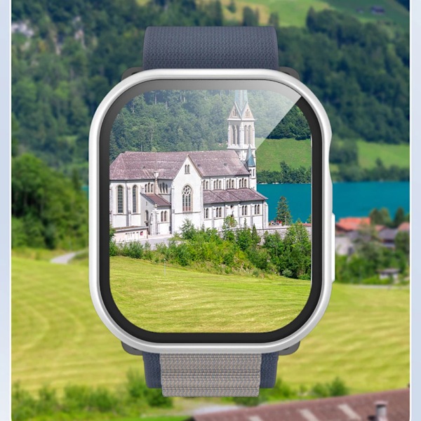 Härdat Glas + Skal För Apple Watch 10 42mm 46mm Matt Hård PC Bumper Skärmskydd Fodral iWatch serie 10 42/46 Tillbehör starlight Series 10 42MM