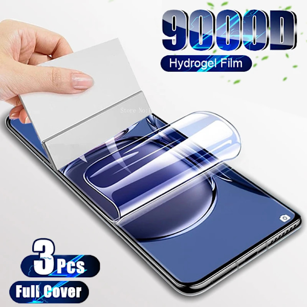 3 st Hydrogel Film Mjukt Skärmskydd För Huawei P30 P40 P50 P20 Mate 40 30 20 Pro Lite Plus Tillbehör Ej Glas Full Täckning For Huawei P10 3PCS