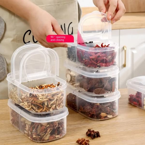 Förseglad Rektangulära Kylskåp Förvaringslåda Med Låg Plast Trasparent Crisper Food Containers Stackable Innehållslådor 600ml-round