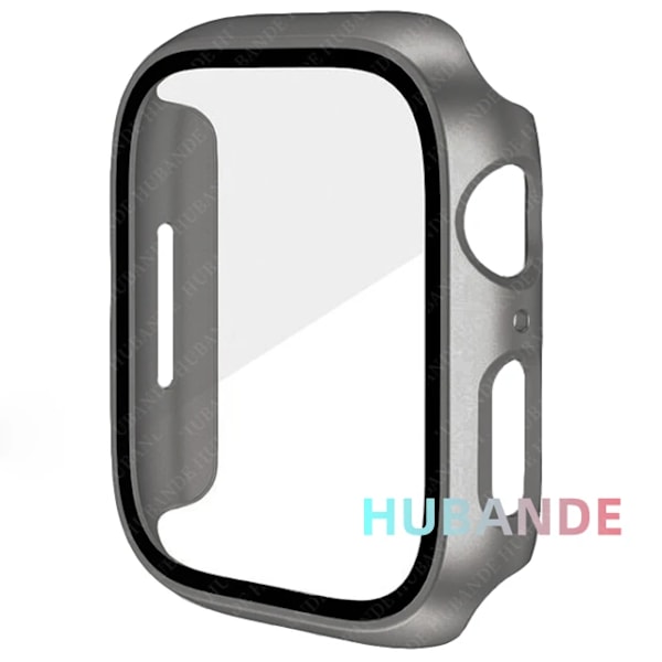 Glas+Skal För Apple Watch Fodral 9 8 7 6 SE 5 iWatch Tillbehör Skärmskydd Apple watch serie 44mm 40mm 41mm 45mm 42mm 38mm Original Black Series 123 38MM