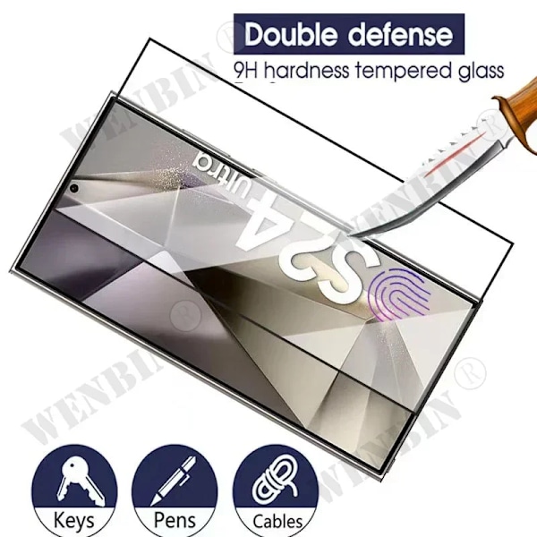 3 st Härdat Glas För Samsung Galaxy S25 S24 S23 S22 Ultra Plus FE A16 A35 A36 A55 A56 Skärmskydd Fullt Skyddande Glas Samsung A35 3 Pcs