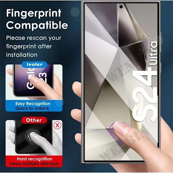 3 st Härdat Glas För Samsung Galaxy S25 S24 S23 S22 Ultra Plus FE A16 A35 A36 A55 A56 Skärmskydd Fullt Skyddande Glas Samsung S24 Plus 3 Pcs