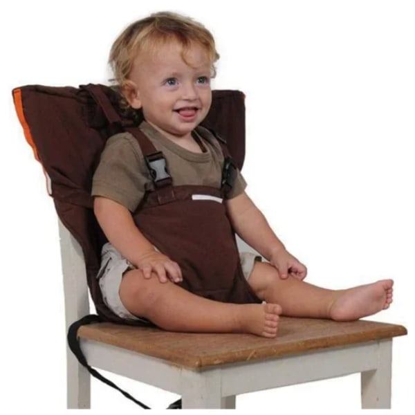 Baby Bärbar spädbarnsstol Produkt Matsal Lunchstol/Sits Säkerhetsbälte Matning Barnstol Sele Baby DEEP BLUE
