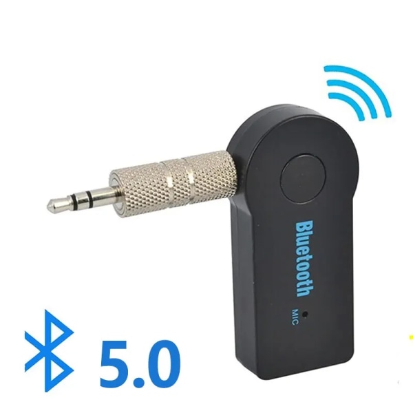 Aux Voiture Bluetooth Récepteur 5.0 Interface 3.5mm Sans Fil Audio Adaptateur Nätnät Libres Appel Conversion Bluetooth Émetteur Black