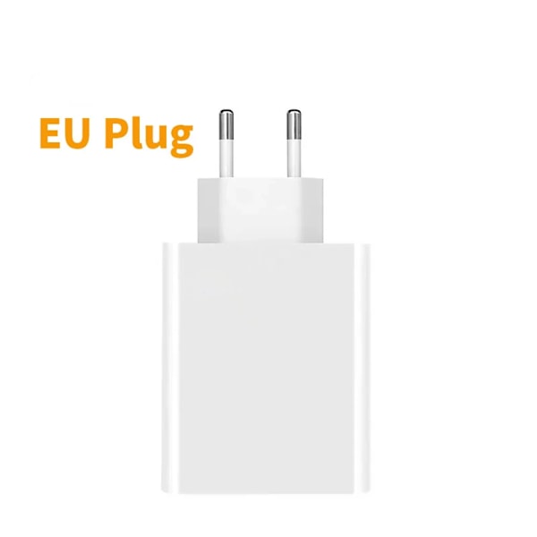 33W USB Snabbladdare Quick Charge 3.0 USB Typ C Kabel 6A för Xiaomi Redmi Note 13 12 iPhone Samsung Mobiltelefon Laddning Only EU Plug