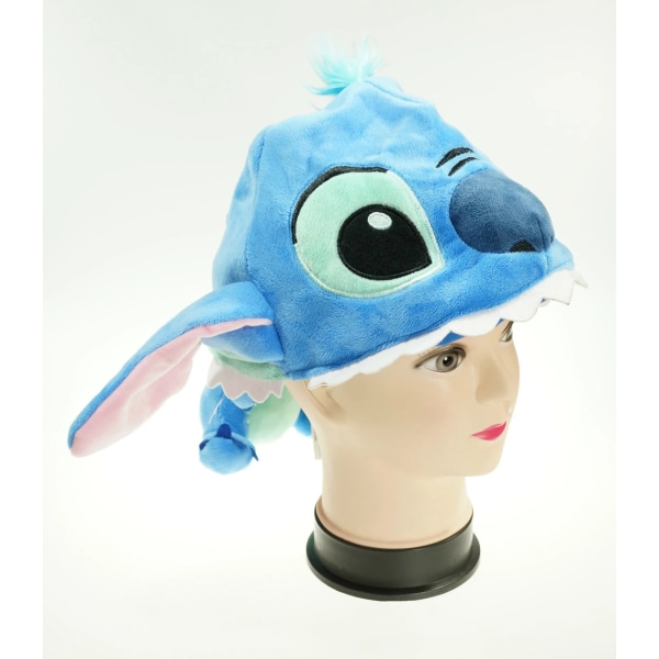 Anime Stitch Hat Plysch docka Leksak Söt Hund Långben bomull Varm hatt Cosplay Cap för vintern Håll dig varm för vuxen flicka Pojke stitch