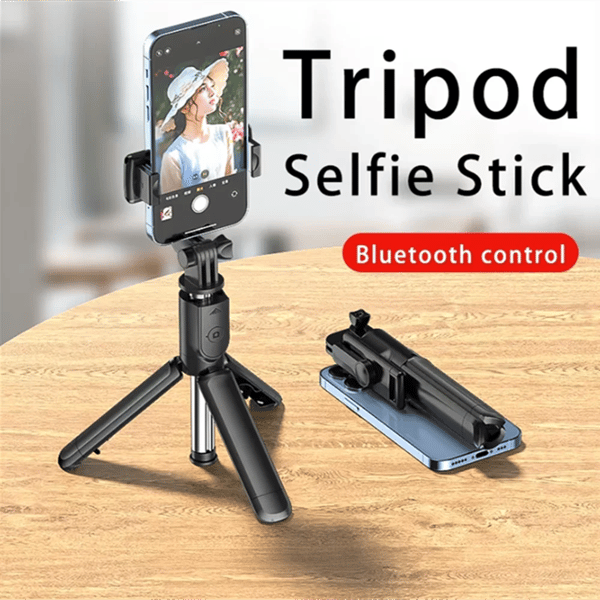 Trådlöst Selfie Stick Stativ Bluetooth Fjärrkontroll Utdragbart Stativ för iPhone Mobiltelefon Tiktok Livestreaming Normal version