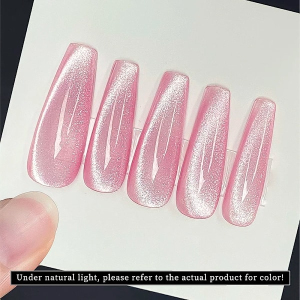XEIJAYI Rosa Kattöga Gel Nagellack Keramisk Magnetisk Gel UV Semi-permanent Emaljer Lack Nagelmaterial För Professionella Gel TB80-2