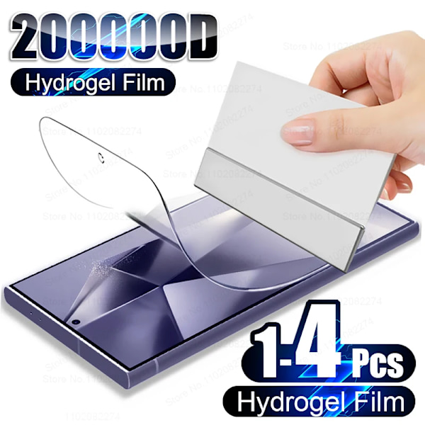 1-4 st Hydrogel Film Skärmskydd För Samsung Galaxy S23 S24 S20 S21 S22 Plus Ultra FE Skärmskydd A54 A53 A52 A32 Flim For Samsung S24 Plus Back Hydrogel Film