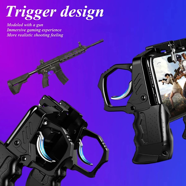 Trigger Free Fire PUBG Controller för mobiltelefon Gamepad Joystick Android iPhone Control Mobile Game Pad Pugb Smartphone Command Style B