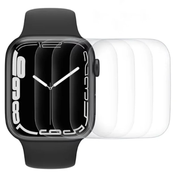Skärmskyddsfilm för Apple Watch 45mm 41mm 40mm 46mm 42mm 44mm 38mm för mjuk hydrogelfilm iWatch Series 10 SE Ultra 2 49mm 4pcs Series 10 42mm