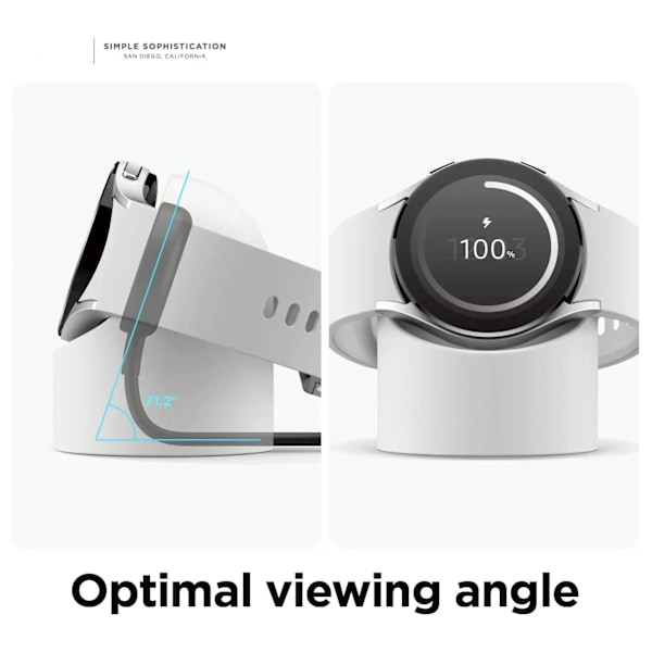 Kompatibel med För Samsung Galaxy Watch 7 4 3 6 5 Laddningsställ 40 44 46mm Galaxy Watch3 4 6 5 Pro 7 Laddare silikonställ 45mm P1 Watch 5 5Pro 6 7