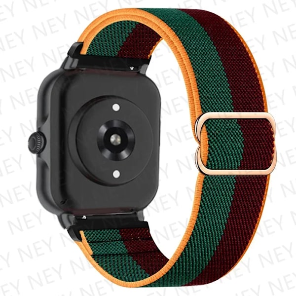 Glänsande elastiskt armband för Amazfit gts 4-3-2-2e-mini/bip-U-S-lite/Stratos 2 20mm/22mm band Böhmisk Pride armband gtr-4-3-3pro-2e Green red 35 22mm watch band