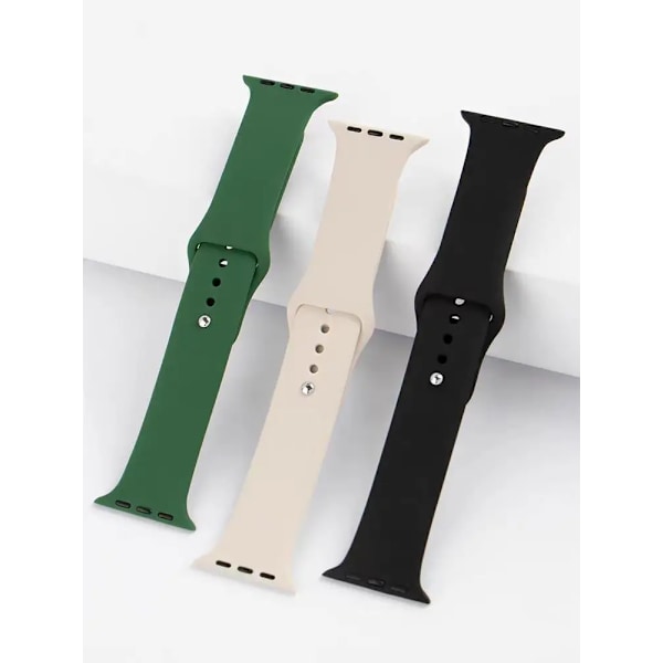 Silikone Rem För Apple Watch Band 44Mm 40Mm 45Mm 41Mm 49Mm 42Mm 38Mm Korpus Armband Iwatch Ultra 2 Serien 7 Se 3 4 5 6 89 Antique 38  40 41 mm S-M