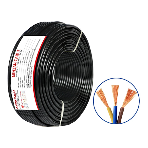UL2464 Mantlad Kabel RVV 2 3 4 5 6 7-ledare Multic Koppar Signalkabel 20 18 17 15 13AWG Flexibel Ström Elkabel Hem RVV 3core 0.5mm 20 AWG