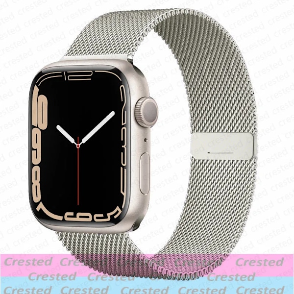 Magnetiska armband för Apple Watch band 44mm 40mm 45mm 46mm 49mm 42mm 41mm 38mm bälte Armband iwatch Series 10 9 3 6 7 8 SE Ultra 2 starlight S10 46-42 44 45 49mm