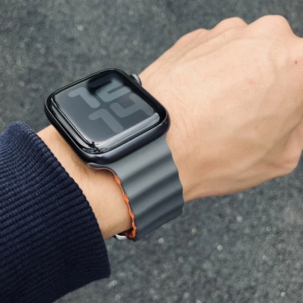Ocean armband för Apple Watch Ultra 2 Band 49mm 9 8 7 45mm 41mm Silikonarmband Armband iWatch 6 5 4 3 SE 44mm 40mm 42mm band 18 deep chasing blue 42mm 44mm 45mm 49mm