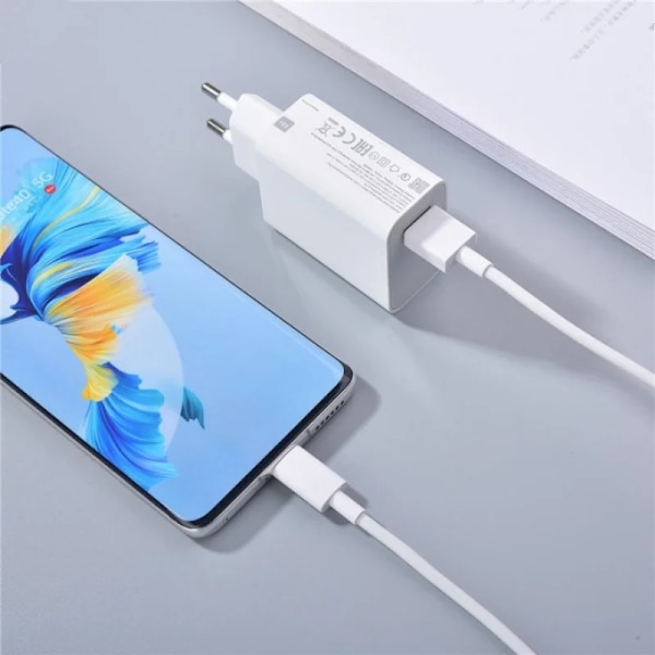 Xiaomi Original Laddare 120W 67W 33W Snabbladdare EU Vägg Gan Laddningsadapter USB Typ C Kabel För Xiaomi Redmi Modell 120W add 6Adata line