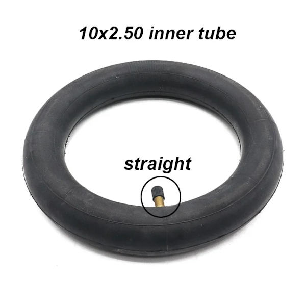 10x2/2,125 10x2,50 innerslang för 10x2 255x80 10x3,0 80/65-6 däck 10 tums elskoter Balanscykeldäck 10x2.50 Straight