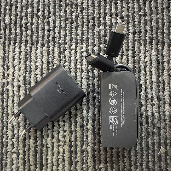 Snabbladdare för Samsung PD 25W Typ C med kabel för Galaxy S25 Ultra S25 S24 S23 S22 S21 A55 Z Fold Flip 6 5 4 3 Note 20 10 Black 25W EU 1.5M