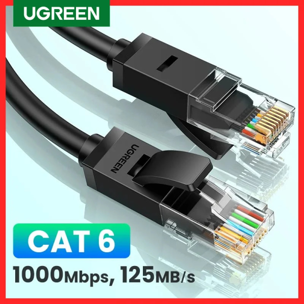 UGREEN – Cordon de raccordement pour router, accessoire d'ordinateur portable, kabel Ethernet, CAT 6 RJ 45, LAN, UTP, 10/50/100 mm 8m Cat 6A Slim Cable