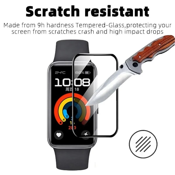 9D Böjd Skyddsfilm För Huawei Band 9 8 7 6 Smartwatch Skärmskyddsfilmer För Huawei Band 7 8 9 Anti-repa Mjuk Film 2PC For Huawei band 6