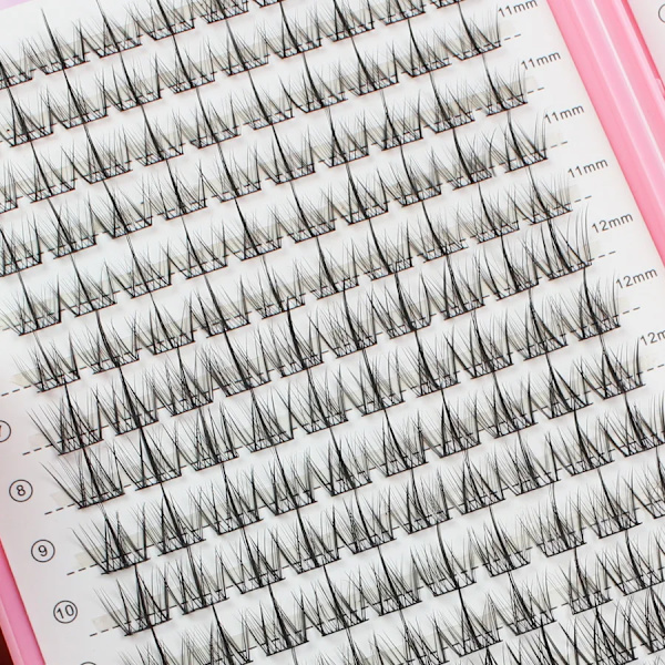 32 Rader Ögonfransar Extension Personlig Ögon Lash Professionell Makeup Individuell Cluster Byggda Falska Ögonfransar 3MIN MIX1