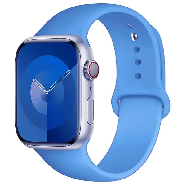 Silikonarmband för Apple Watch Band Ultra 2 49mm 45mm 44mm 41mm 40mm 38mm Correa Armband IWatch Series 9 8 7 5 4 3 8 6 SE 44mm U 42mm44mm45mm49mm S