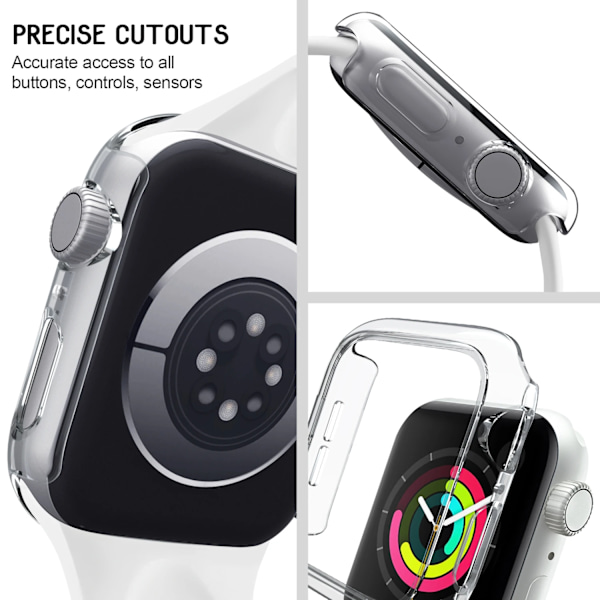 PC-fodral + Silikonarmband för Apple Watch 10 9 8 7 6 5 4 Ultra 49mm Skyddande Skal Stötfångare för IWatch 46 45 41 40 44 38 42mm Armband Wine Red 38mm