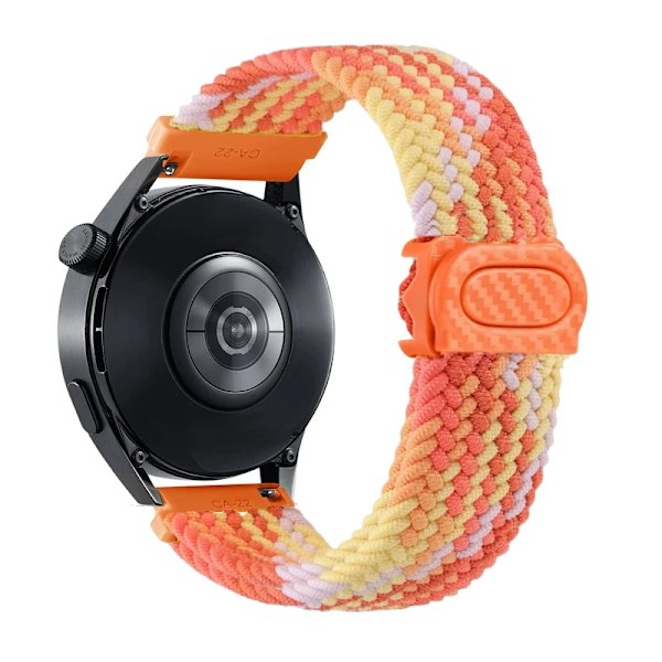 20mm 22mm Klockarmband för Samsung Galaxy Watch 7/6/4/5/Pro/6 Classic/S3/active 2 Band Flätat Armband Huawei GT 23 GT4 GT5 46mm Fragrant Orange For Huawei GT4 46mm
