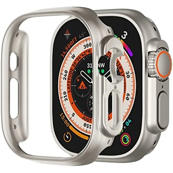 Matt Skal för Apple Watch Ultra 2 49mm Fodral Hård PC Stötsäker Kant Skyddande Stötfångare iWatch Series Ultra 49 mm Black