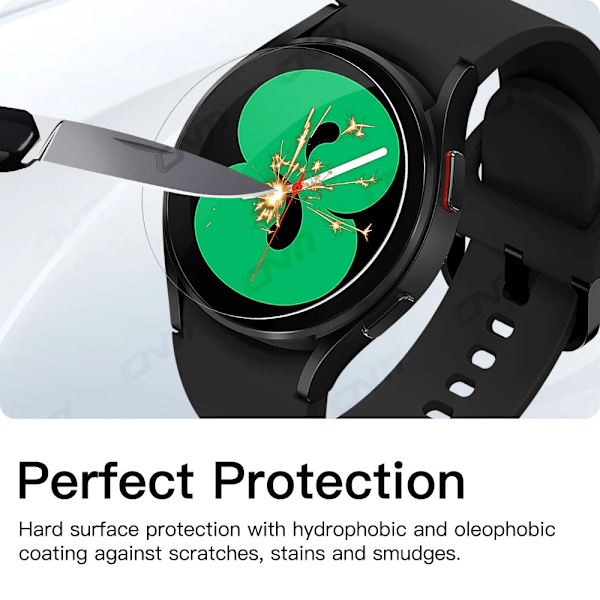 9H Härdat Glas för Samsung Galaxy Watch 7/6/5/4 40/44mm Classic 43/47mm Pro Skärmskydd Anti-repor Film Tillbehör 2 Pcs 40MM for Watch 5