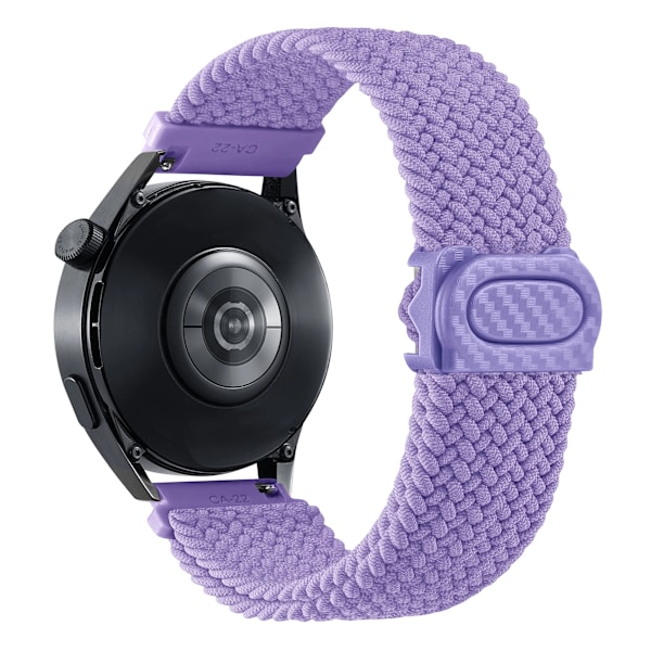 20mm 22mm Klockarmband för Samsung Galaxy Watch 7/6/4/5/Pro/6 Classic/S3/active 2 Band Flätat Armband Huawei GT 23 GT4 GT5 46mm Lilac Galaxy watch 5-5 pro
