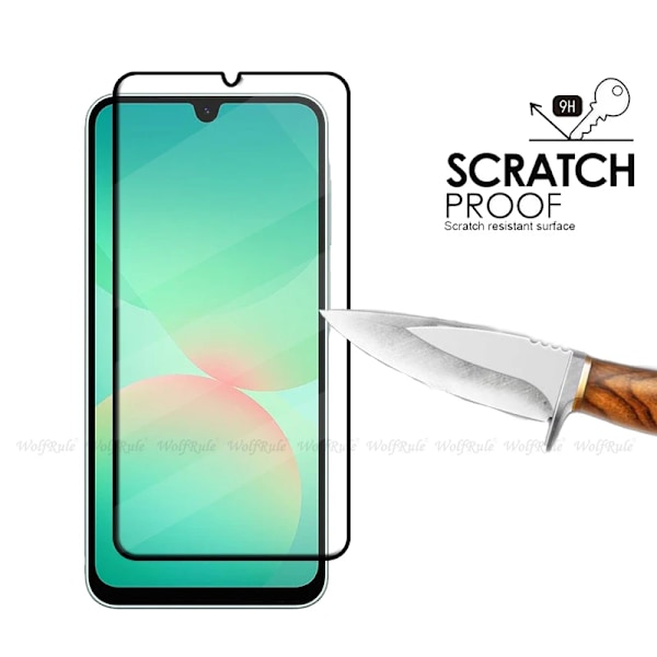 6-i-1 För Samsung Galaxy A26 Glas Samsung A26 Härdat Glas Fulltäckande Lim 9H Skärmskydd Samsung A26 A 26 Linsskydd 1 Glass and 1 Len For A26